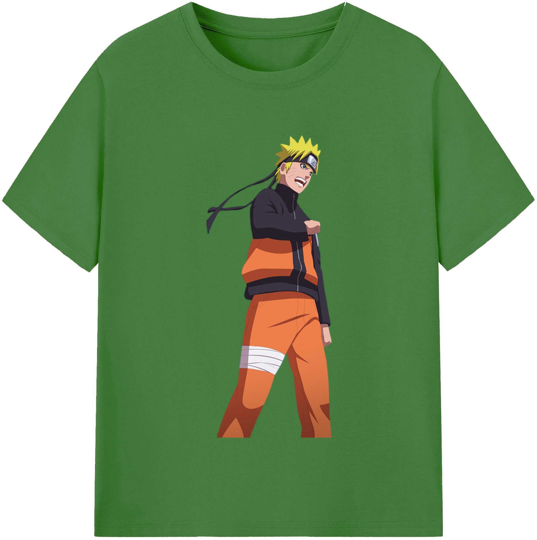 （画像用） NARUTO -ナルト- うずまき ナルト Uzumaki Naruto レディースカジュアルプリントTシャツ（綿100％）